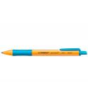 Stabilo Pointball Boligrafo Retractil - Punta de 1mm - Tinta con Base de Aceite - Recargable - 79% Plastico Reciclado - Grip Ant