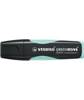 Stabilo Green Boss Pastel Marcador Fluorescente - Fabricado con un 83% de Plastico Reciclado - Trazo entre 2 y 5mm - Recargable 