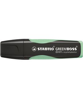Stabilo Green Boss Pastel Marcador Fluorescente - Fabricado con un 83% de Plastico Reciclado - Trazo entre 2 y 5mm - Recargable 