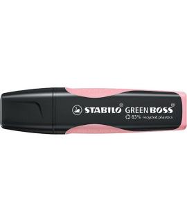 Stabilo Green Boss Pastel Marcador Fluorescente - Fabricado con un 83% de Plastico Reciclado - Trazo entre 2 y 5mm - Recargable 