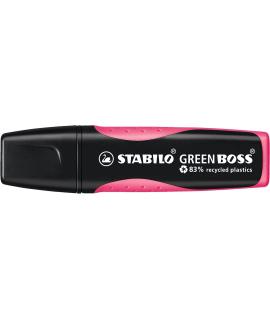 Stabilo Green Boss Marcador Fluorescente - Fabricado con un 83% de Plastico Reciclado - Trazo entre 2 y 5mm - Recargable - Color