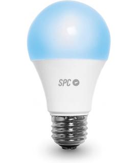 SPC Aura 1050 Bombilla Led Regulable Wi-Fi E27 - Ambientes Personalizables - Control desde la APP SPC Iot - Compatible con Alexa