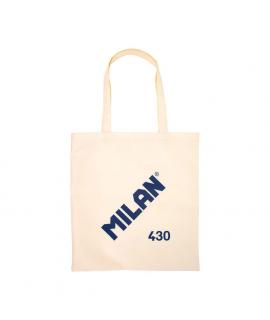 Milan Serie 1918 Tote Bag Bolsa de Tela - Tamaño 50x38x41cm - Asa Larga 27cm - Tejido 'ripstop' - Color Beige