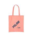 Milan Serie 1918 Tote Bag Bolsa de Tela - Tamaño  50x38x41cm - Asa Larga 27cm - Tejido 'ripstop' - Color Rosa