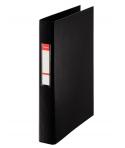 Esselte Carpeta de 2 Anillas 25mm - Formato Folio - Capacidad para 190 Hojas - Color Negro