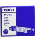 Petrus Caja de 1000 Grapas 2510 Galvanizadas - Hasta 60 Hojas - Patilla de 10mm