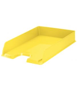 Esselte Europost Vivida Bandeja Portadocumentos - Formato Vertical - A4 - Espacio para Etiqueta Identificativa - Color Amarillo