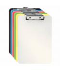 Esselte Vivida Carpeta con Pinza Metalica A4 - Capacidad para 80 Hojas - Resistente Poliestireno Opaco - Gancho para Colgar - Co