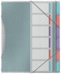 Esselte Colour'Breeze Clasificador con 6 Pestañas Multicolor - Para Formato A4 - 3 Solapas en la Contraportada - Polpropileno en
