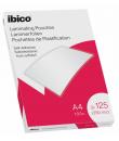 Ibico Caja de 100 Laminas de Plastificar Autoadhesivas A4 125 Micras - Acabado Cristalino de Alto Brillo - Plastifica Papel, Fo