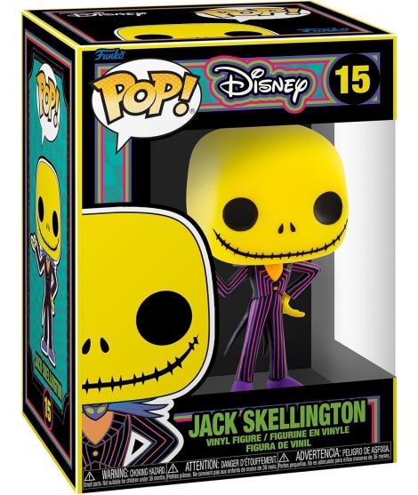 Funko Pop Disney Pesadilla antes de Navidad Jack Blacklight - Figura de Vinilo - Altura 9.5cm aprox.