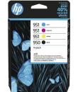 HP 950 + 951 Pack de 4 Cartuchos de Tinta Originales - 6ZC65AE