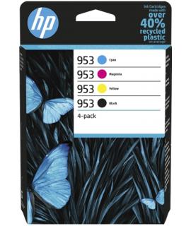 HP 953 Pack de 4 Cartuchos de Tinta Originales - 6ZC69AE