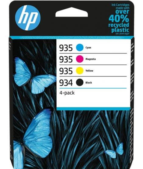 HP 934 + 935 Pack de 4 Cartuchos de Tinta Originales - 6ZC72AE