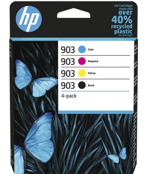 HP 903 Pack de 4 Cartuchos de Tinta Originales - 6ZC73AE