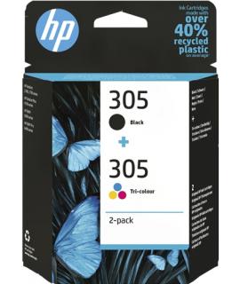 HP 305 Negro + Color Pack de 2 Cartuchos de Tinta Originales - 6ZD17AE