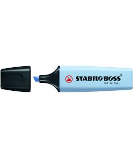 Stabilo Boss 70 Pastel Rotulador Marcador Fluorescente - Trazo entre 2 y 5mm - Recargable - Tinta con Base de Agua - Color Azul 
