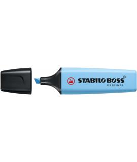 Stabilo Boss 70 Pastel Marcador Fluorescente - Trazo entre 2 y 5mm - Recargable - Tinta con Base de Agua - Color Azul Ventoso