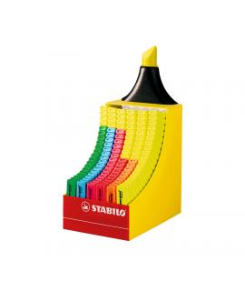Stabilo Boss 70 Expositor de 120 Marcadores Fluorescentes - Trazo entre 2 y 5mm - Recargable - Tinta con Base de Agua - Colores 