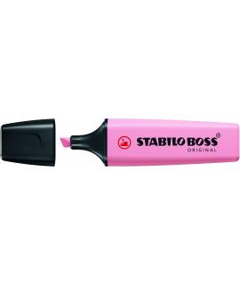 Stabilo Boss 70 Pastel Rotulador Marcador Fluorescente - Trazo entre 2 y 5mm - Recargable - Tinta con Base de Agua - Color Rubor