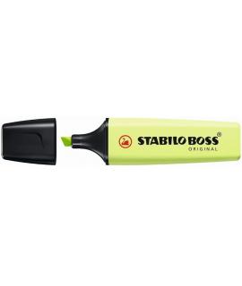Stabilo Boss 70 Pastel Marcador Fluorescente - Trazo entre 2 y 5mm - Recargable - Tinta con Base de Agua - Color Chispa de Lima
