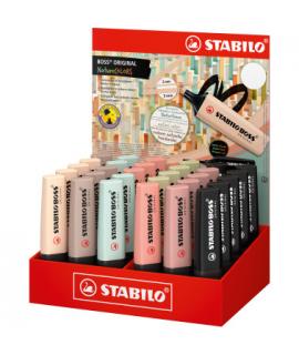 Stabilo Boss Naturecolors Expositor de 30 Marcadores - Trazo entre 2 y 5mm - Tinta con Base de Agua - Colores Siena, Beige, Ocre