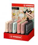 Stabilo Boss Naturecolors Expositor de 30 Marcadores - Trazo entre 2 y 5mm - Tinta con Base de Agua - Colores Siena, Beige, Ocre