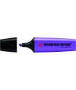 Stabilo Boss 70 Rotulador Marcador Fluorescente - Trazo entre 2 y 5mm - Recargable - Tinta con Base de Agua - Color Violeta Fluo