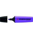 Stabilo Boss 70 Rotulador Marcador Fluorescente - Trazo entre 2 y 5mm - Recargable - Tinta con Base de Agua - Color Violeta Fluo