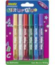 Imedio Glitter Glue "Original" Pack de 6 Tubos de Pegamento con Brillantina 10ml - Para Distintos Materiales - Tubo Extrablando 