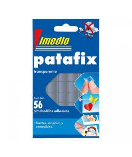 Imedio Patafix Masilla Adhesiva Transparente - Fuertes, Limpias y Removibles - 56 Piezas