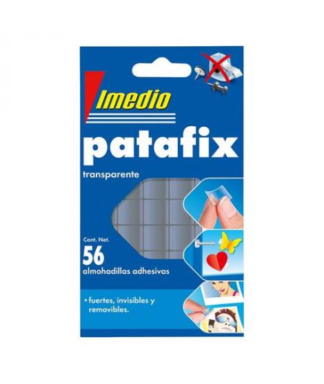 Imedio Patafix Masilla Adhesiva Transparente - Fuertes, Limpias y Removibles - 56 Piezas
