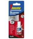 Imedio Super Rapido Pegamento Instantaneo Bote con Pincel de 5gr - Transparente - Multimaterial
