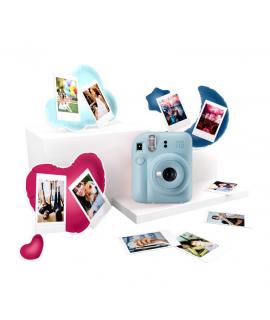 Fujifilm Pack Best Memories Instax Mini 12 Pastel Blue Camara Instantanea + Film Instax Mini 10ud. + 3 Portafotos - Tamaño de Im