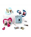 Fujifilm Pack Best Memories Instax Mini 12 Pastel Blue Camara Instantanea + Film Instax Mini 10ud. + 3 Portafotos - Tamaño de Im
