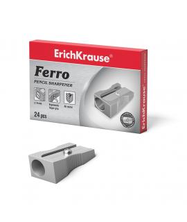 Erichkrause Ferro - Sacapuntas de Aluminio con Agarre Ergonomico - Orificio de 8mm - Cuchilla de Acero al Carbono en Forma de Es