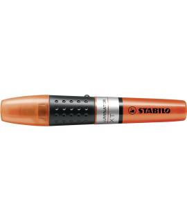 Stabilo Iluminator Marcador Fluorescente - Mayor Suministro de Tinta - Zona de Agarre - Trazo entre 2 y 5mm - Color Naranja