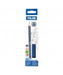 Milan Pack de 12 Lapices de Grafito Triangulares - Mina 2B de 2.4mm - Resistente a la Rotura - Recomendado para Dibujo Artistico