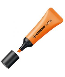 Stabilo Neon 72 Marcador Fluorescente - Trazo entre 2 y 5mm - Tinta con Base de Agua - Cuerpo en Forma de Tubo - Color Naranja