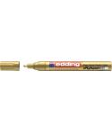 Edding 750 Rotulador Permanente - Punta Redonda - Trazo entre 2 y 4 mm. - Tinta Opaca - Secado Rapido - Color Oro