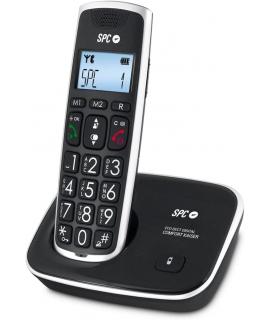 SPC Telefono Fijo Inalambrico para Mayores - Teclas y Numeros Extragrandes - Volumen de Auricular Amplificado - Agenda y 2 Memor