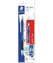 Staedtler Mars Micro Pack de 1 Portaminas 0.7mm + 1 Tubo de 12 Minas - Minas HB - Zona de Agarre de Goma