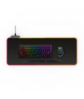 Energy Sistem Raton Gaming Pad ESG P5 RGB - RGB Lights - Puerto USB Extra - Tamaño Grande Ampliado - Color Negro