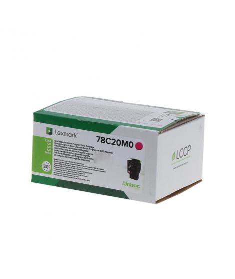 Lexmark CS421/CS521/CS622/CX421/CX522/CX622/CX625 Magenta Cartucho de Toner Original - 78C20M0