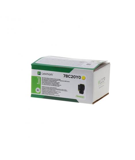 Lexmark CS421CS521CS622CX421CX522CX622CX625 Amarillo Cartucho de Toner Original - 78C20Y0