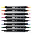 Milan Pack de 8 Rotuladores Maxi Bicolor Doble Punta - Punta Conica 7.5mm - Tinta al Agua - Lavable - Colores Surtidos