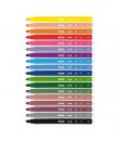 Milan Pack de 18 Rotuladores - Punta Conica 5mm - Tinta al Agua - Lavable - Colores Surtidos