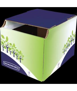 Bankers Box Papelera de Sobremesa en Carton Onda B - Capacidad 16 Litros - Certificacion FSC - Ideal para Reciclado de Papel