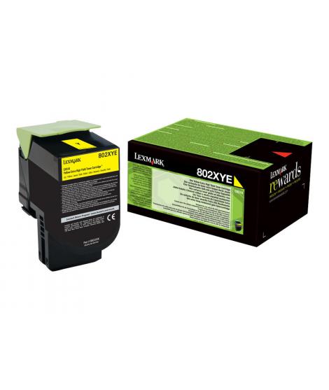 Lexmark CX510 Amarillo Cartucho de Toner Original - 80C2XY0/80C2XYE/802XY