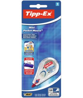 Tipp-Ex Mini Pocket Mouse Cinta Correctora 5mm x 6m - Resistente - Escritura Instantanea (Blister)